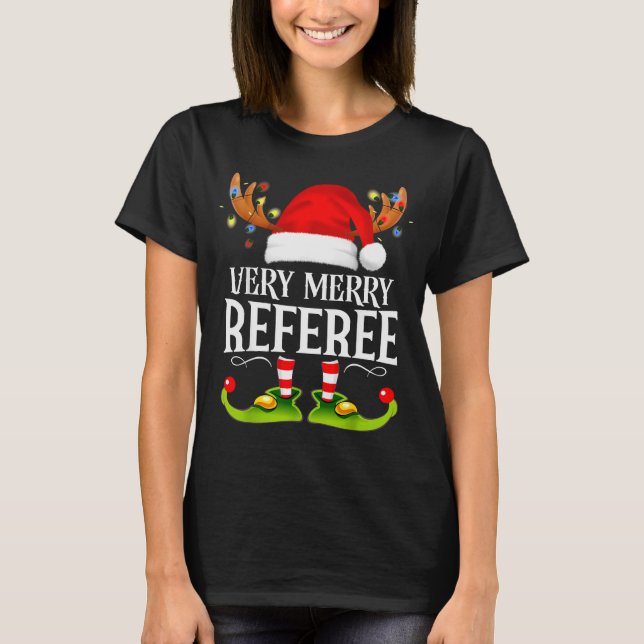 Camiseta Very Merry X-mas Referee Matching Christmas  (Anverso)
