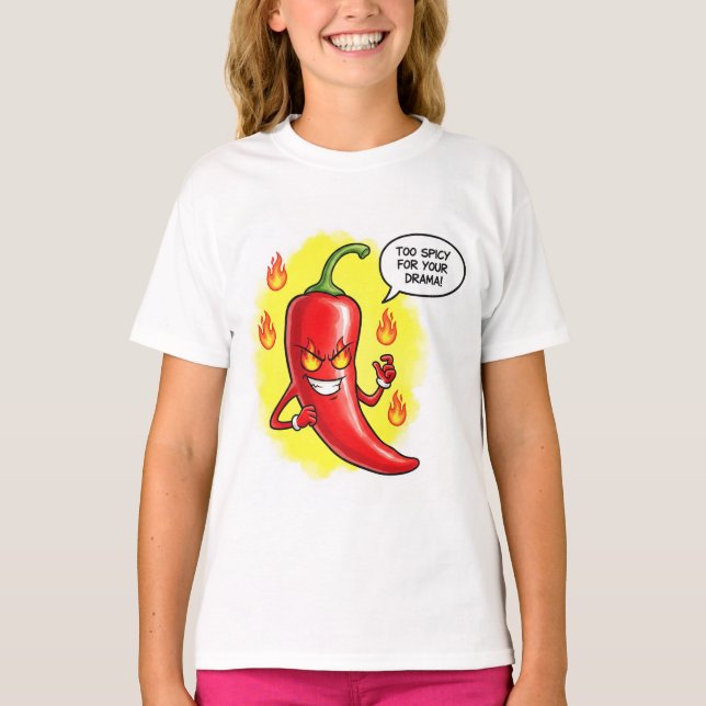 Camiseta  Very Spicy Pepper, by Natasha Us   (Anverso)