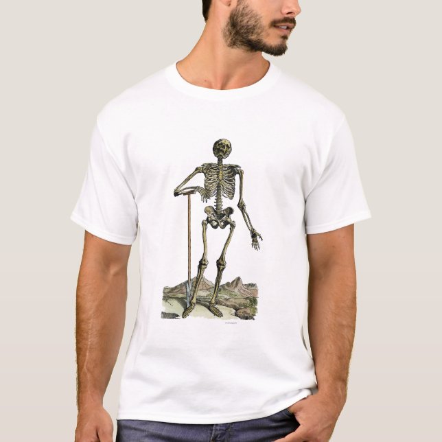 Camiseta Vesalius: Sistema esquelético (Anverso)