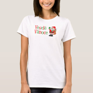Camiseta Vesele Vanoce Navidades checos Santa