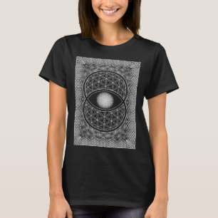 Camiseta Vesica Piscis Santo Geometría Bohemio Tercer Ojo