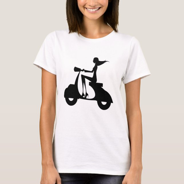 Camiseta Vespa 1 del chica (Anverso)