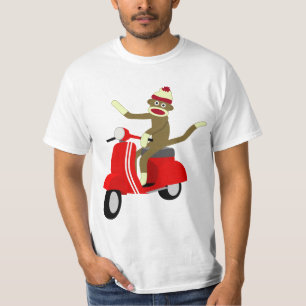 Camiseta Vespa del mono del calcetín