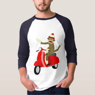 Camiseta Vespa del mono del calcetín