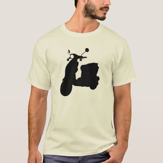 CAMISETA VESPA NEGRA B125 (Anverso)