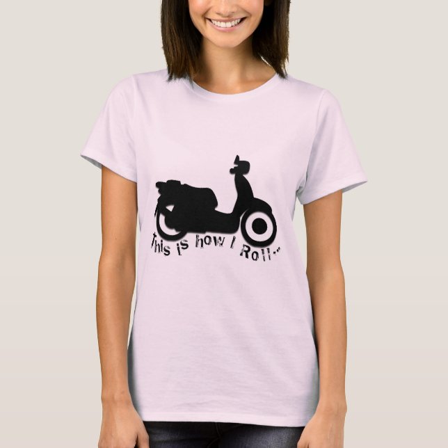 Camiseta ¡Vespa o E-Bici - éste es cómo ruedo! (Anverso)
