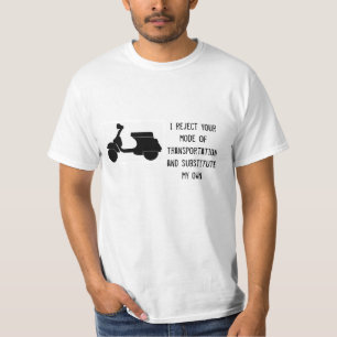 Camiseta Vespa - rechazo su transporte cualquier color