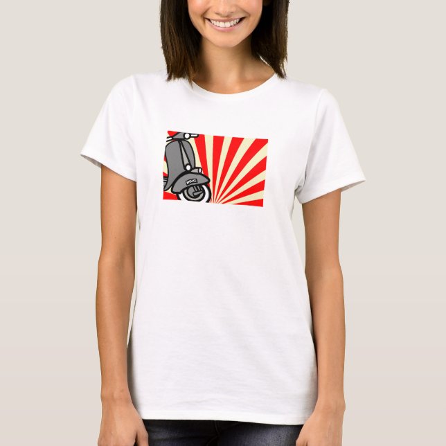 Camiseta Vespa retra (Anverso)