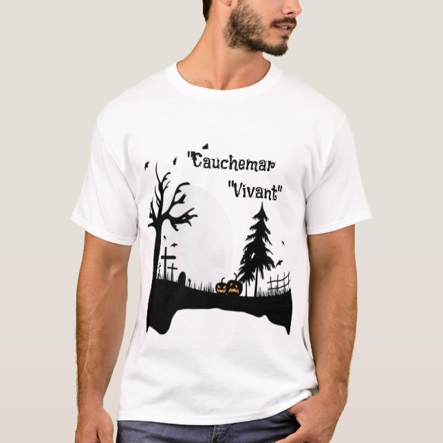 Camiseta Veste à Capuche "Cauchemar Vivant" Style horreur (Anverso)