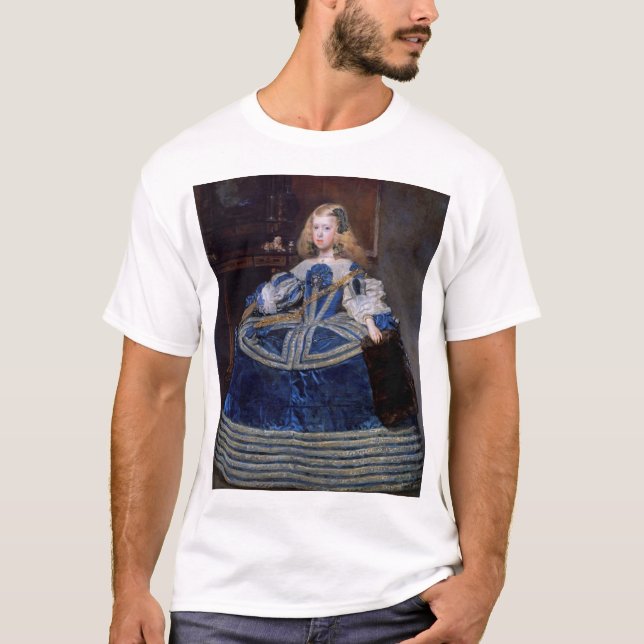 Camiseta Vestido azul de la infanta Margarita Teresa, Veláz (Anverso)