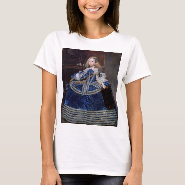 Camiseta Vestido azul de la infanta Margarita Teresa, Veláz (Anverso)