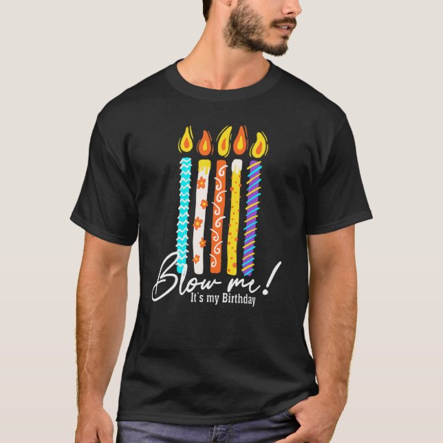 Camiseta Vestido de cumpleaños de hombres me golpeó la vara (Anverso)