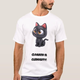 Camiseta ¡Vestido de curiosidad! Gato gracioso