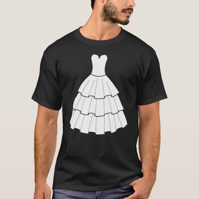 Camiseta Vestido de Despedida de Soltera Boda Despedida de  (Anverso)