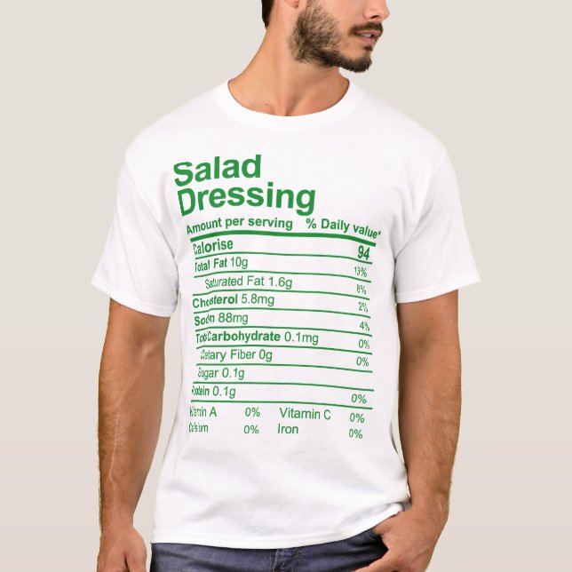 Camiseta Vestido de ensalada (Anverso)