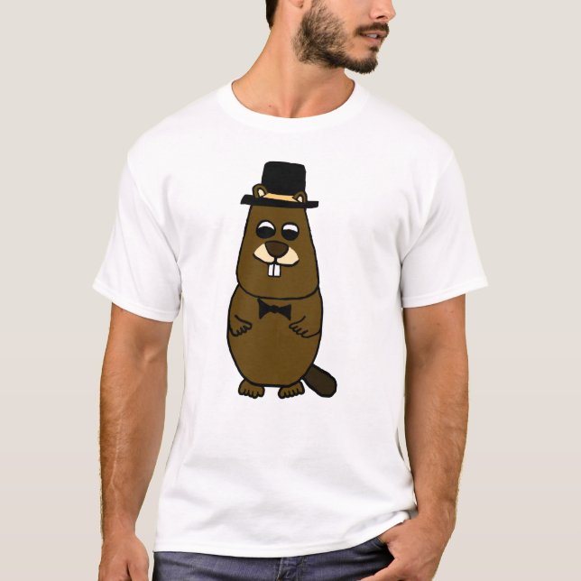 Camiseta Vestido de Groundhog (Anverso)