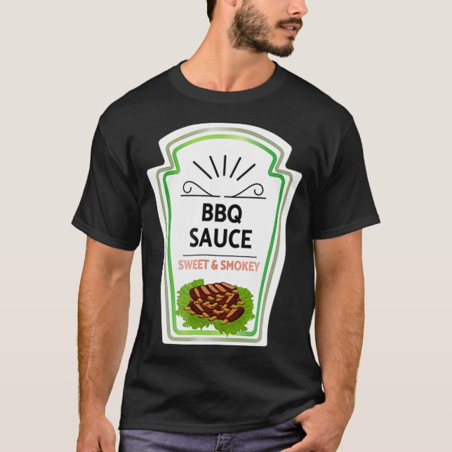 Camiseta Vestido de Halloween con salsa de barbacoa (Anverso)