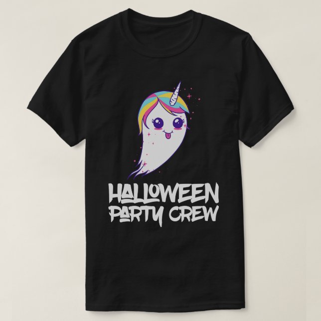 Camiseta Vestido de Halloween de Ghost Unicorn (Diseño del anverso)