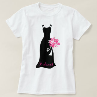 Camiseta Vestido de la dama de honor negra