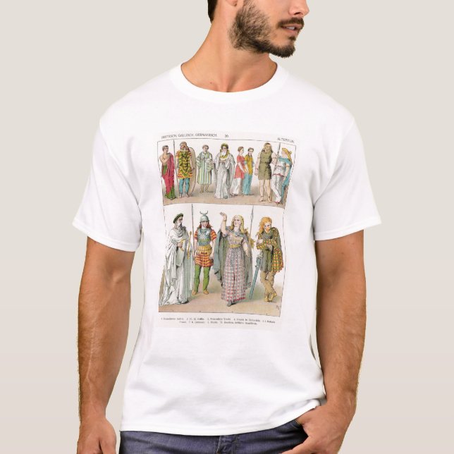 Camiseta Vestido de los británico, del Gauls y de los (Anverso)
