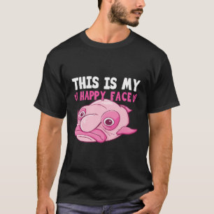 Camiseta Vestido de pez lobo - Cara de pez blob feo - Blo g