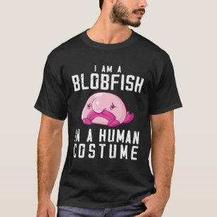 Camiseta Vestido de pez lobo - Cara de pez blob feo - Blo g