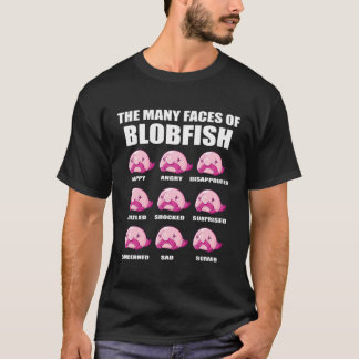 Camiseta Vestido de pez lobo - Cara de pez blob feo - Blo g