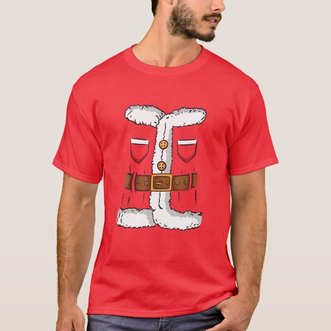 Camiseta Vestido de Santa Claus Suit (Anverso)
