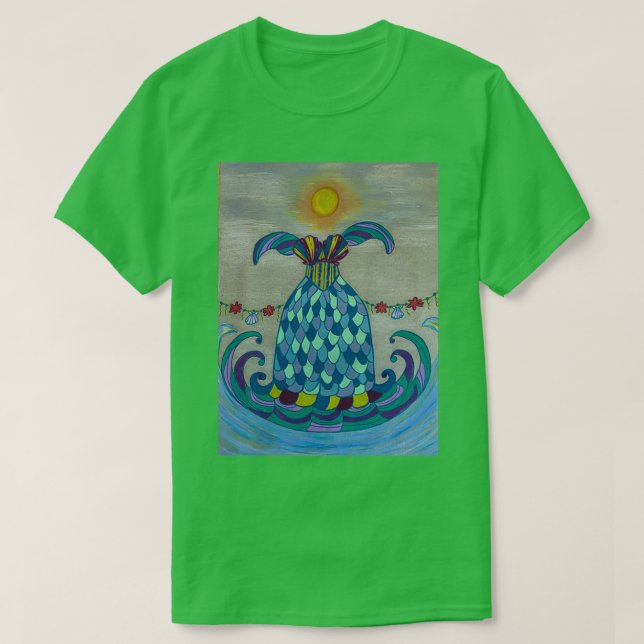 Camiseta Vestido de sirena de solsticio de verano (Diseño del anverso)