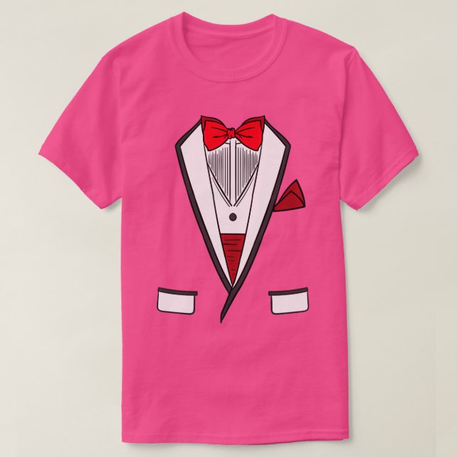 Camiseta Vestido de Tuxedo del partido del bachillerato bla (Diseño del anverso)