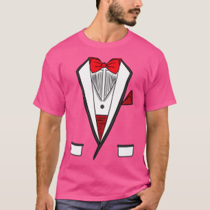 Camiseta Vestido de Tuxedo del partido del bachillerato bla