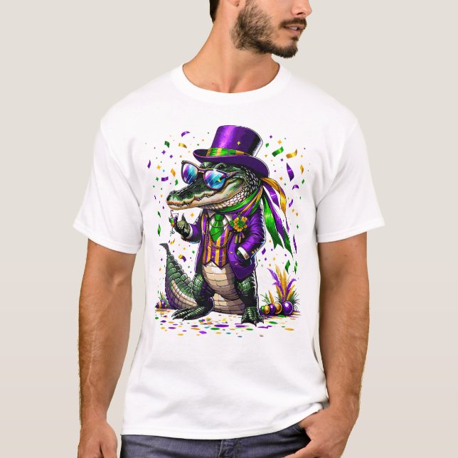 Camiseta Vestido del ligador Mardigator Mardi Gras (Anverso)