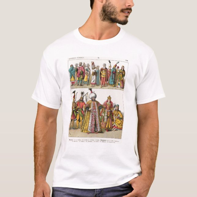 Camiseta Vestido del Moorish y del turco (Anverso)