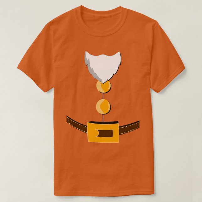 Camiseta Vestido enano con barba (Diseño del anverso)
