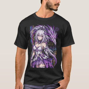 Camiseta Vestido gótico HSR Castorice con acentos cristalin