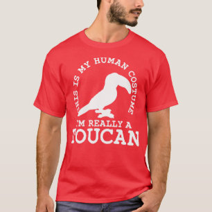 Camiseta Vestido Humano Toucan Tropical Bird