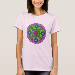 Camiseta Vestido Mandala Hoodie de cuatro puertas-soles (ve