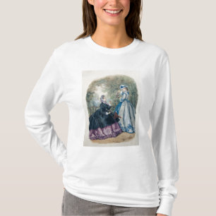 Camiseta Vestido para las mujeres, 1863 de la tarde