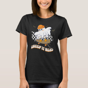 Camiseta Vestido Real Vintage Patinaje De Fantasma