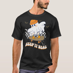 Camiseta Vestido Real Vintage Patinaje De Fantasma