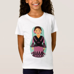 Camiseta Vestido rosa español Vestido Matryoshka Chica cami