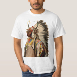 Camiseta Vestido tribal de la cabeza del jefe indio del