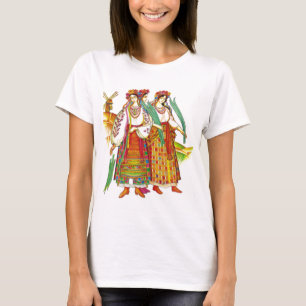 Camiseta Vestido ucraniano tradicional de Kyivschyna