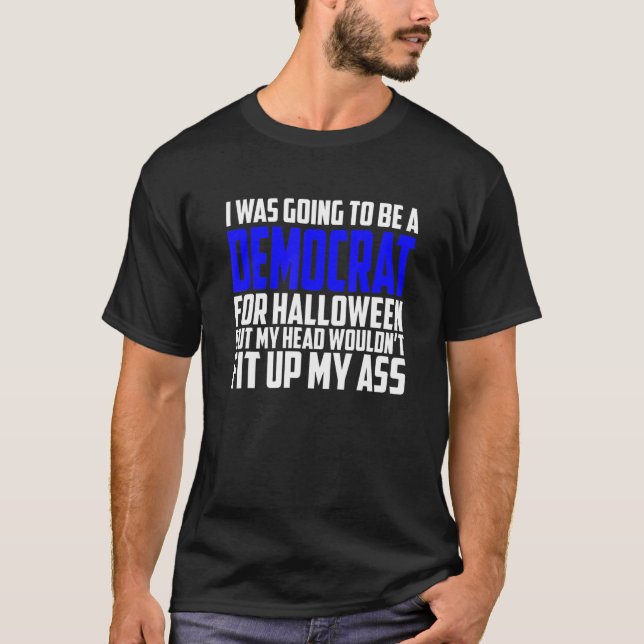 Camiseta Vestimenta anti-liberal de Halloween para adultos  (Anverso)