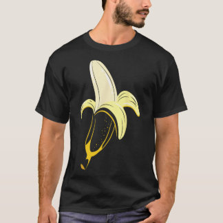 Camiseta Vestimenta bananera pelada, fruta fácil suave Hall
