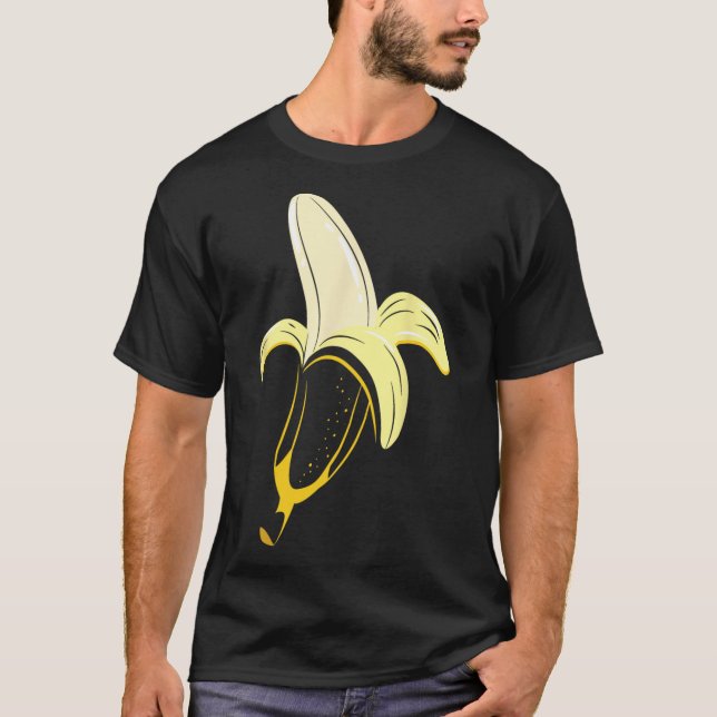 Camiseta Vestimenta bananera pelada, fruta fácil suave Hall (Anverso)