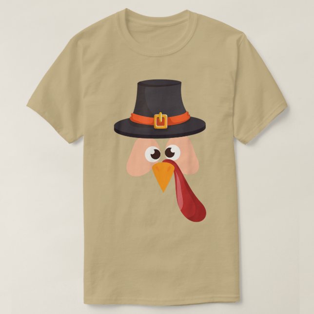 Camiseta Vestimenta Chica turca de peregrino de Acción de G (Diseño del anverso)