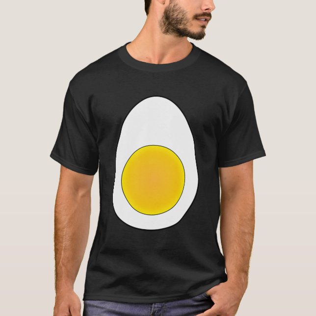 Camiseta Vestimenta con traje de cabeza de huevo esculpido  (Anverso)