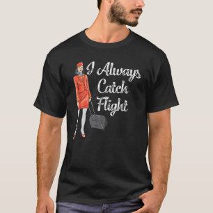 Camiseta Vestimenta De Asistentes De Vuelo Para Las Mujeres
