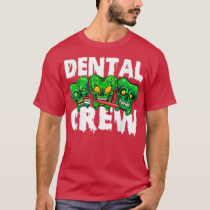 Camiseta Vestimenta de Halloween perezosa de la tripulación